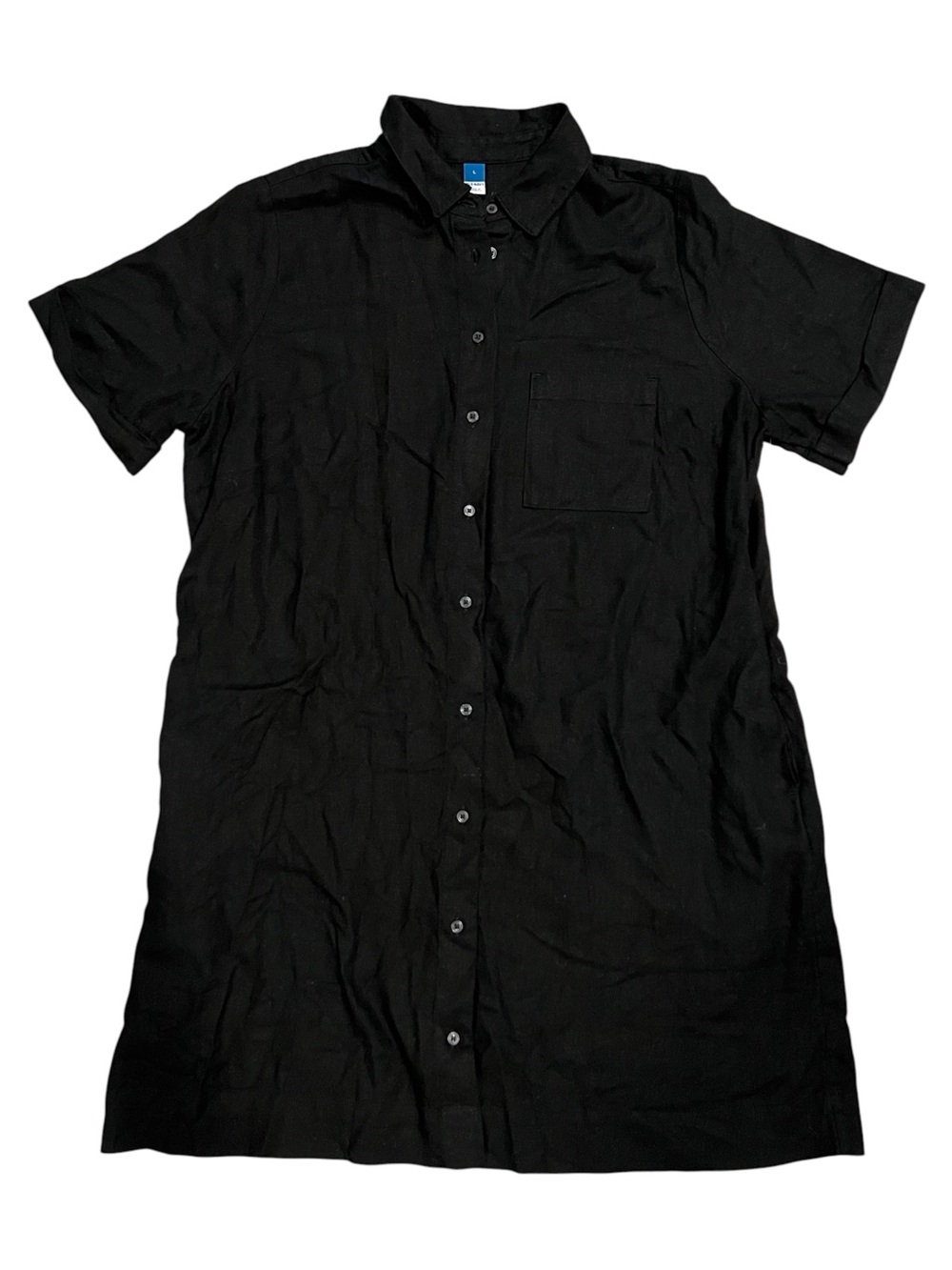 NWT Old Navy Linen-Blend Shirt Dress | Size Large - Picture 4 of 8